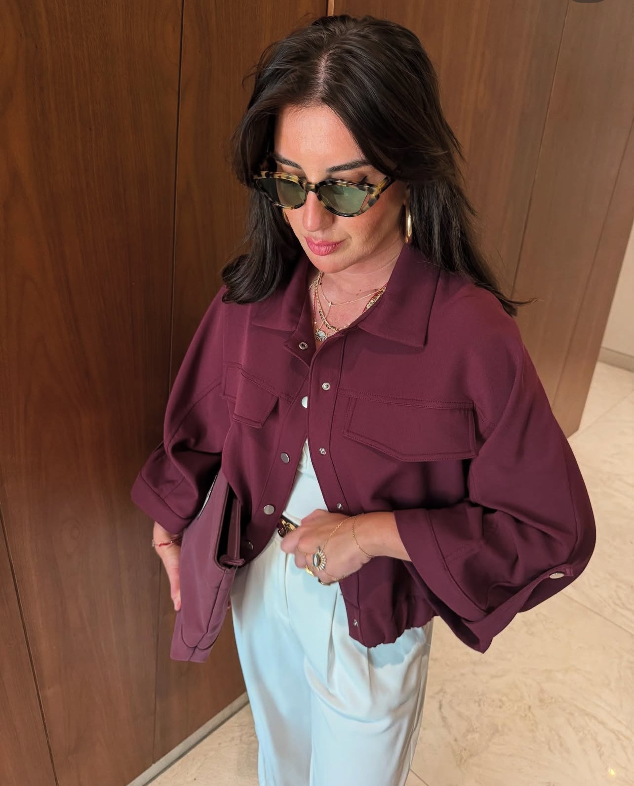 Maroon Light Jacket