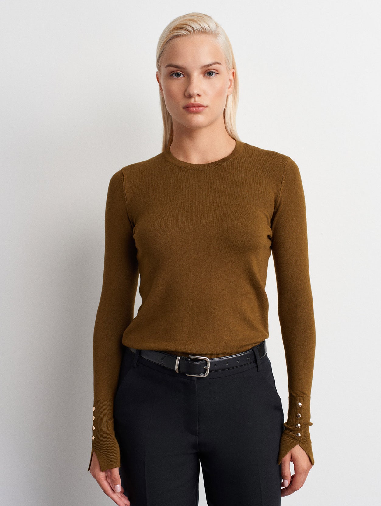 Knitted round Neck Pullover