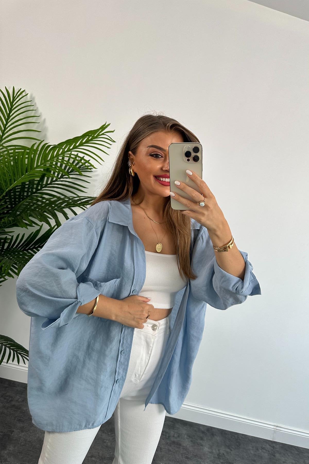 Oversized Green Shirt