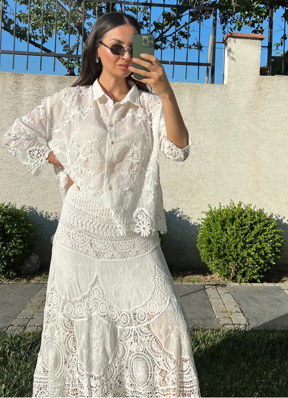 White Crochet Set