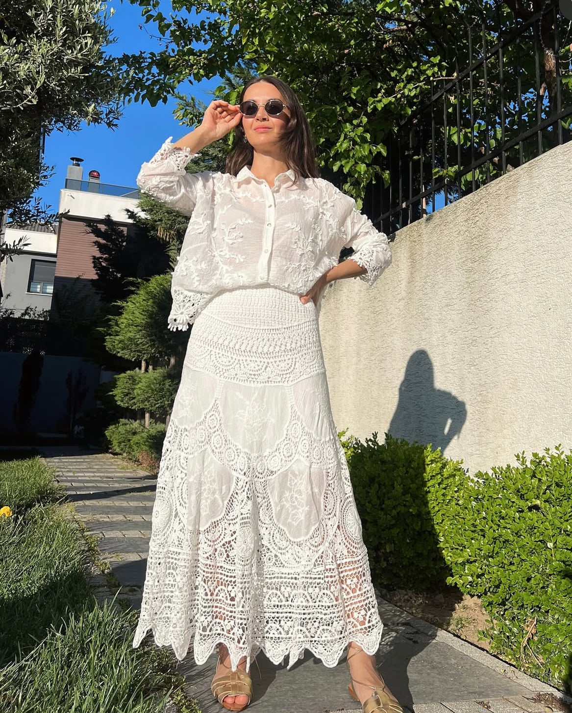 White Crochet Set
