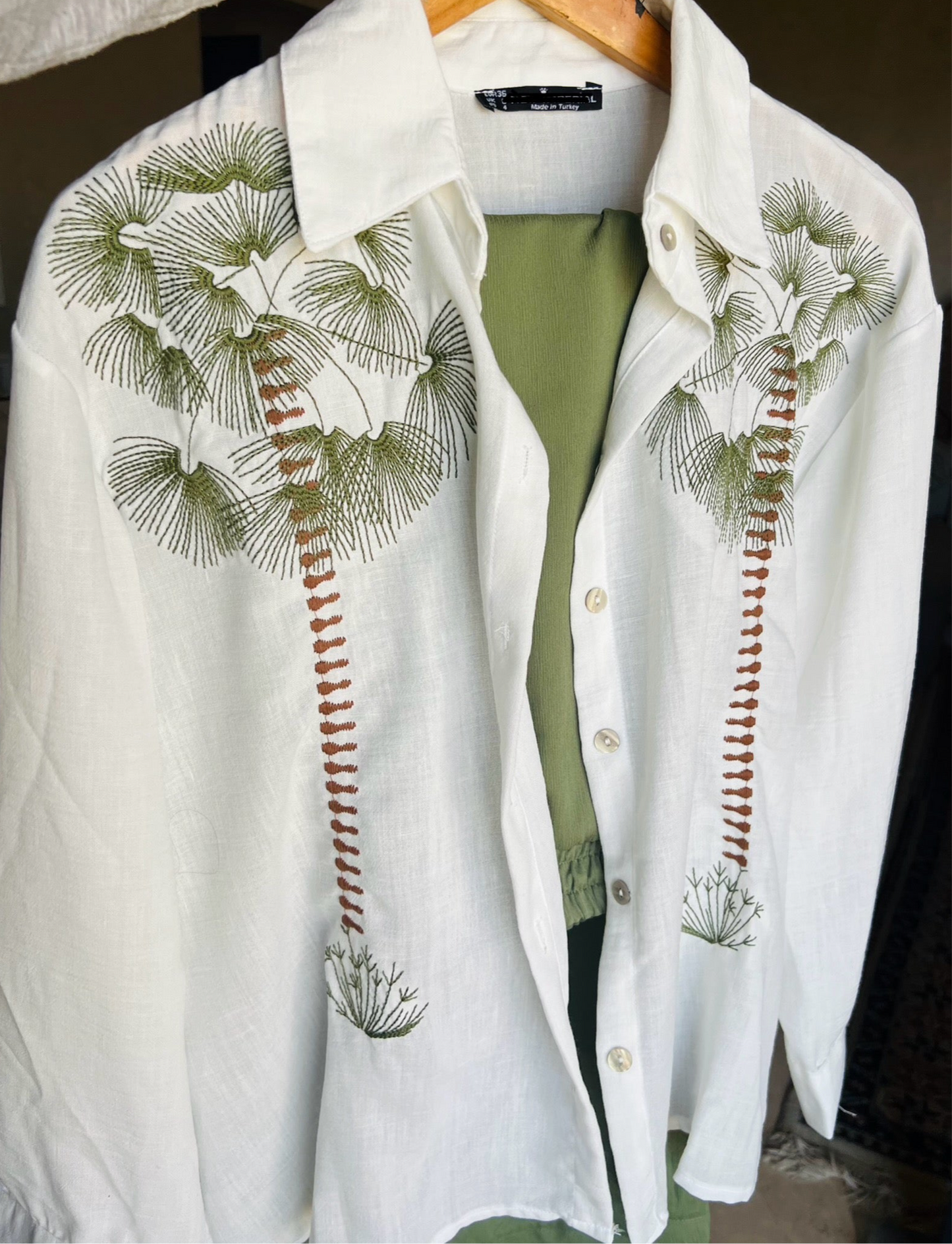Embroidered Shirt Set