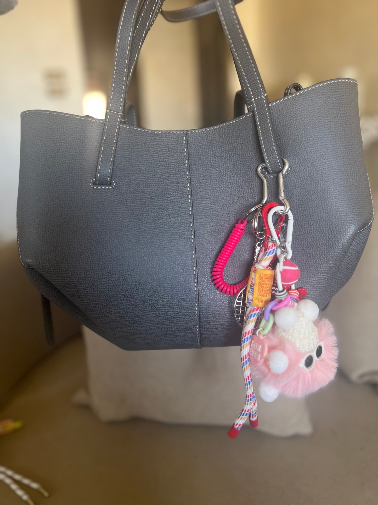 Spring rope bag charms