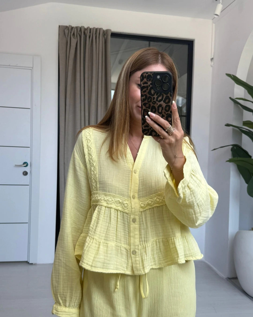 Muslin Yellow Shirt