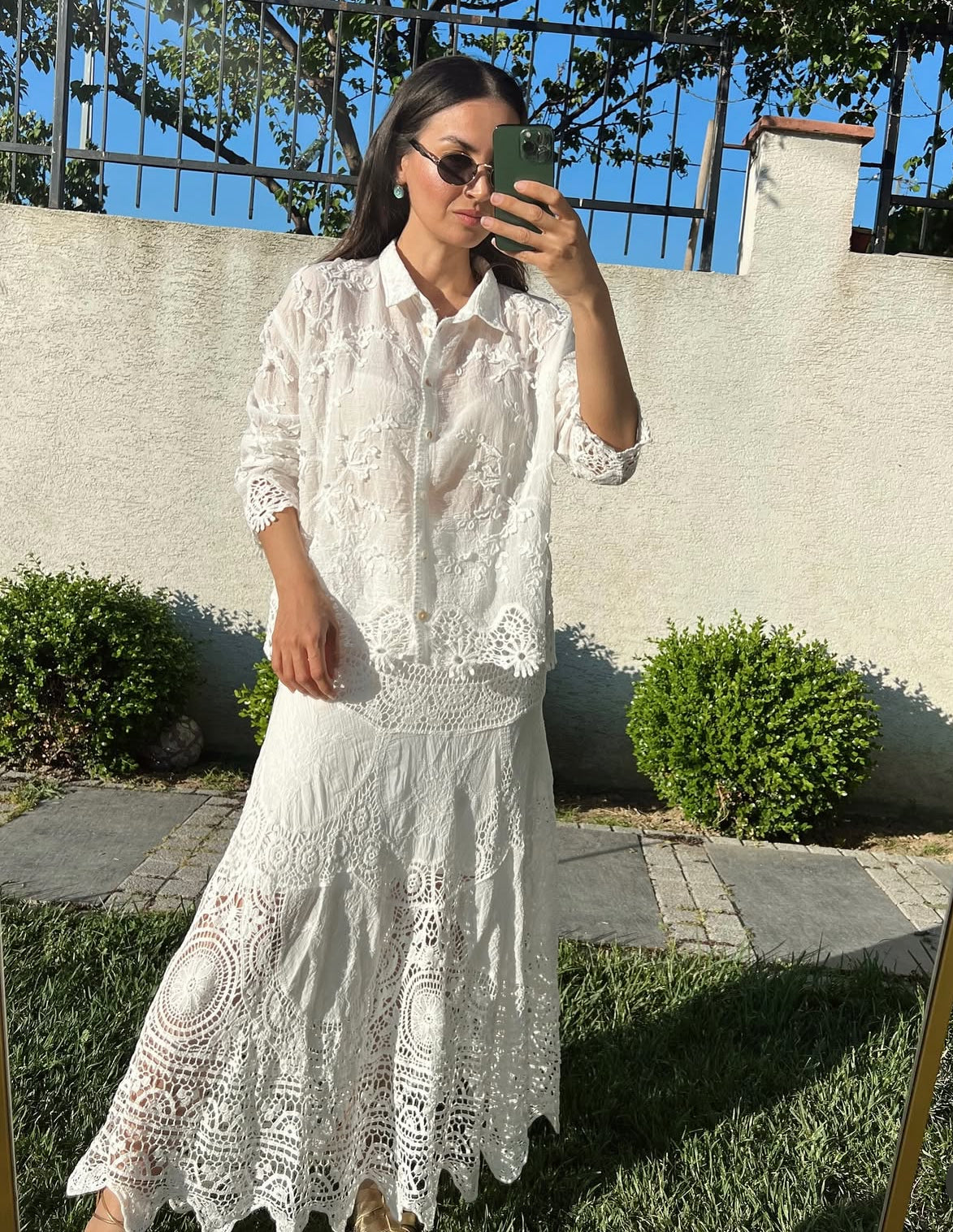 White Crochet Set