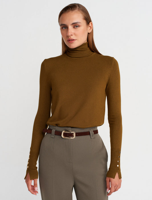 Knitted High Neck Pullover