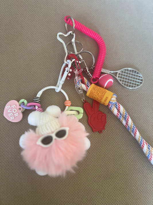 Spring rope bag charms