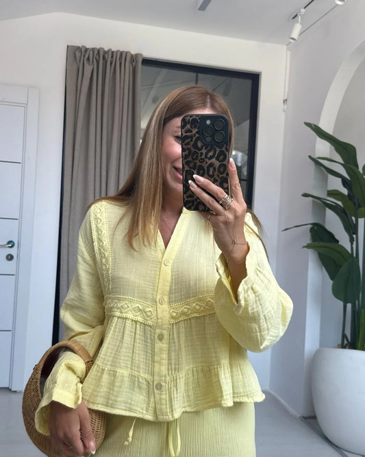 Muslin Yellow Shirt