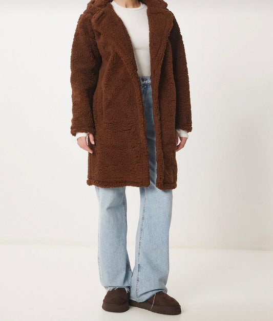 Long Teddy Brown Jacket