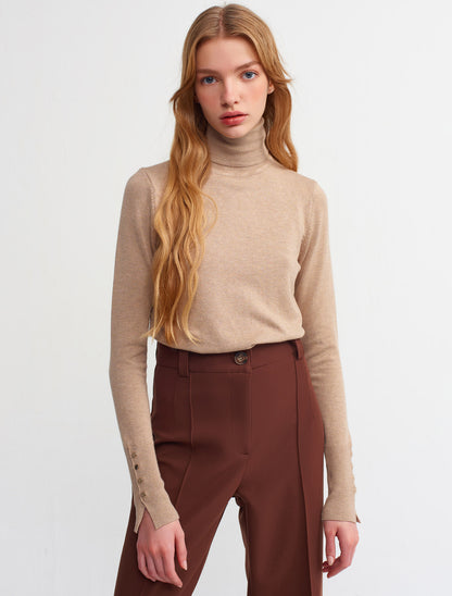 Knitted High Neck Pullover