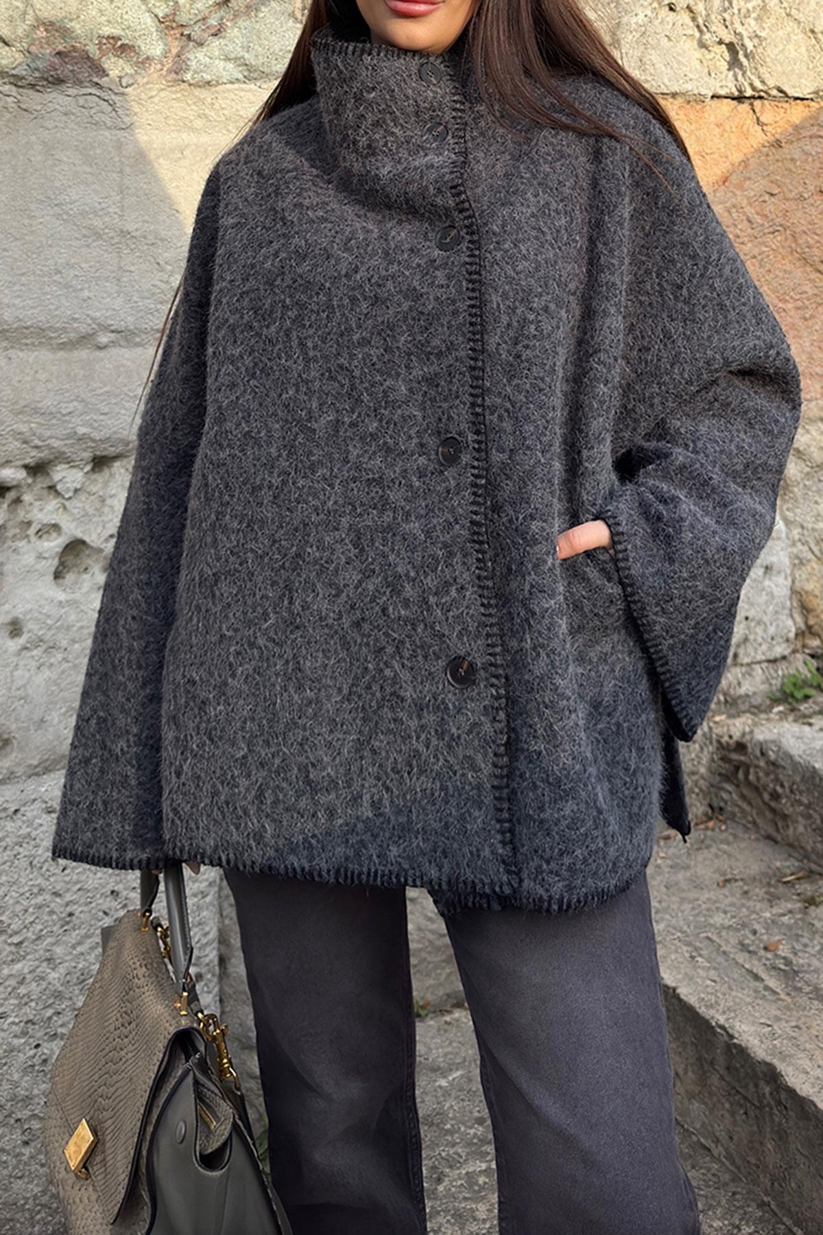 Dark Grey Wool Jacket