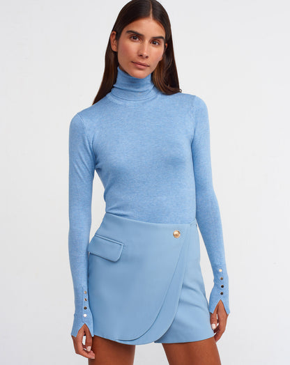 Knitted High Neck Pullover