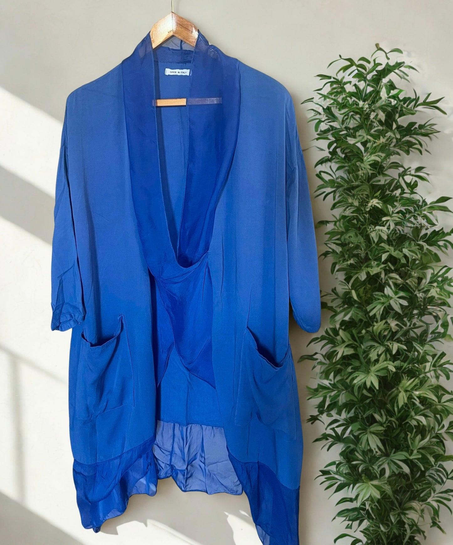Italian 🇮🇹 Blue Long Blouse