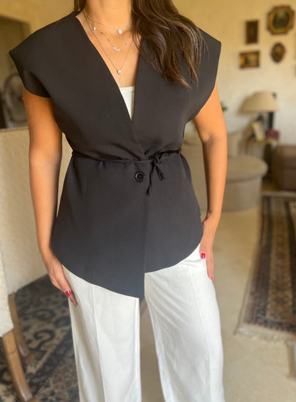 Black belted Vest