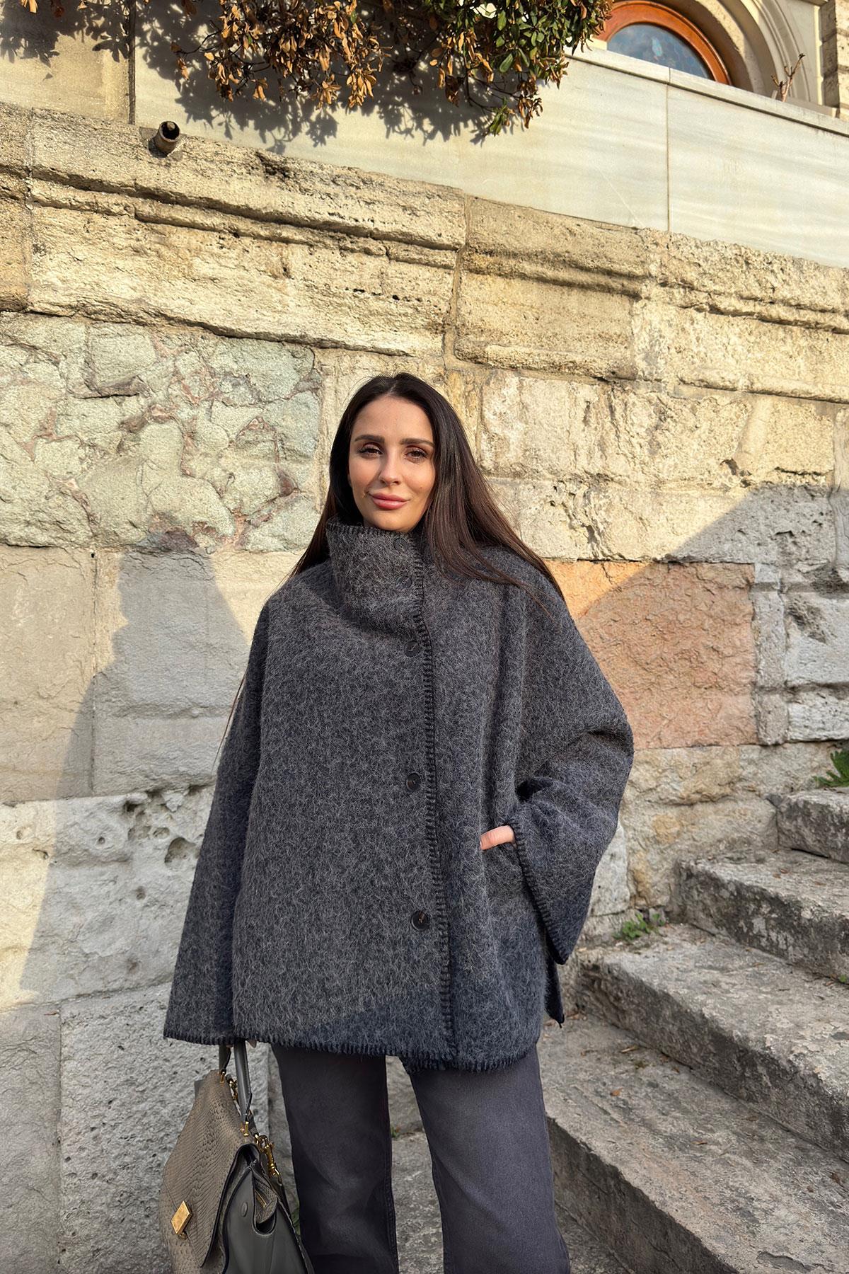 Dark Grey Wool Jacket