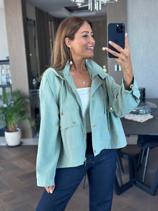 Oversized Mint Jacket