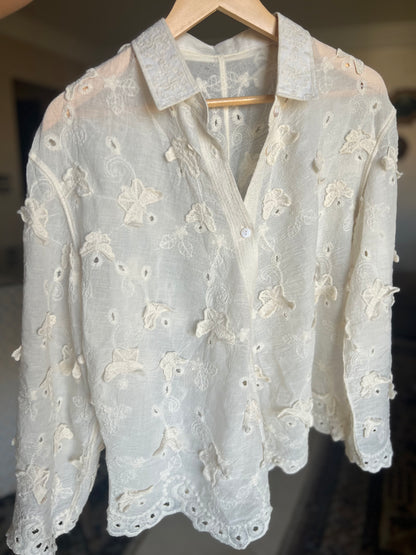 Butterfly Beige Shirt
