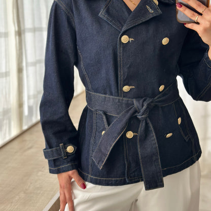 Denim Gold button Jacket