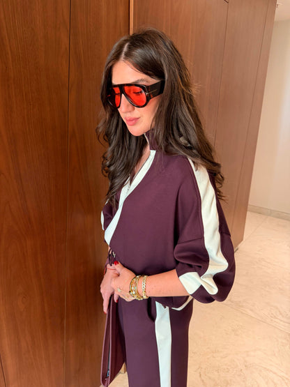 Burgundy Thick Cotton Tracksuit Pre-Order (6-8 Days)