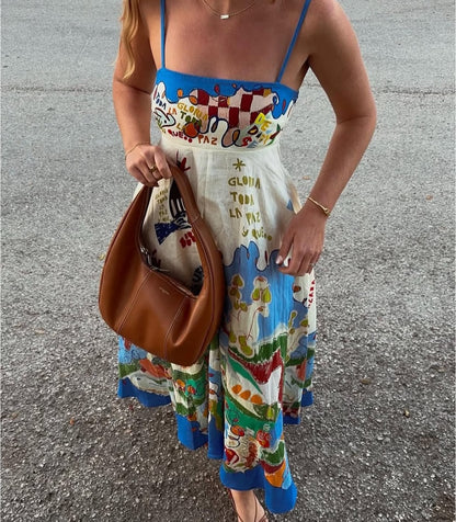 Summer Printed Maxi Dress