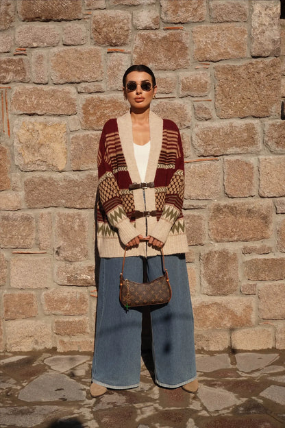 Burgundy colored Sweater