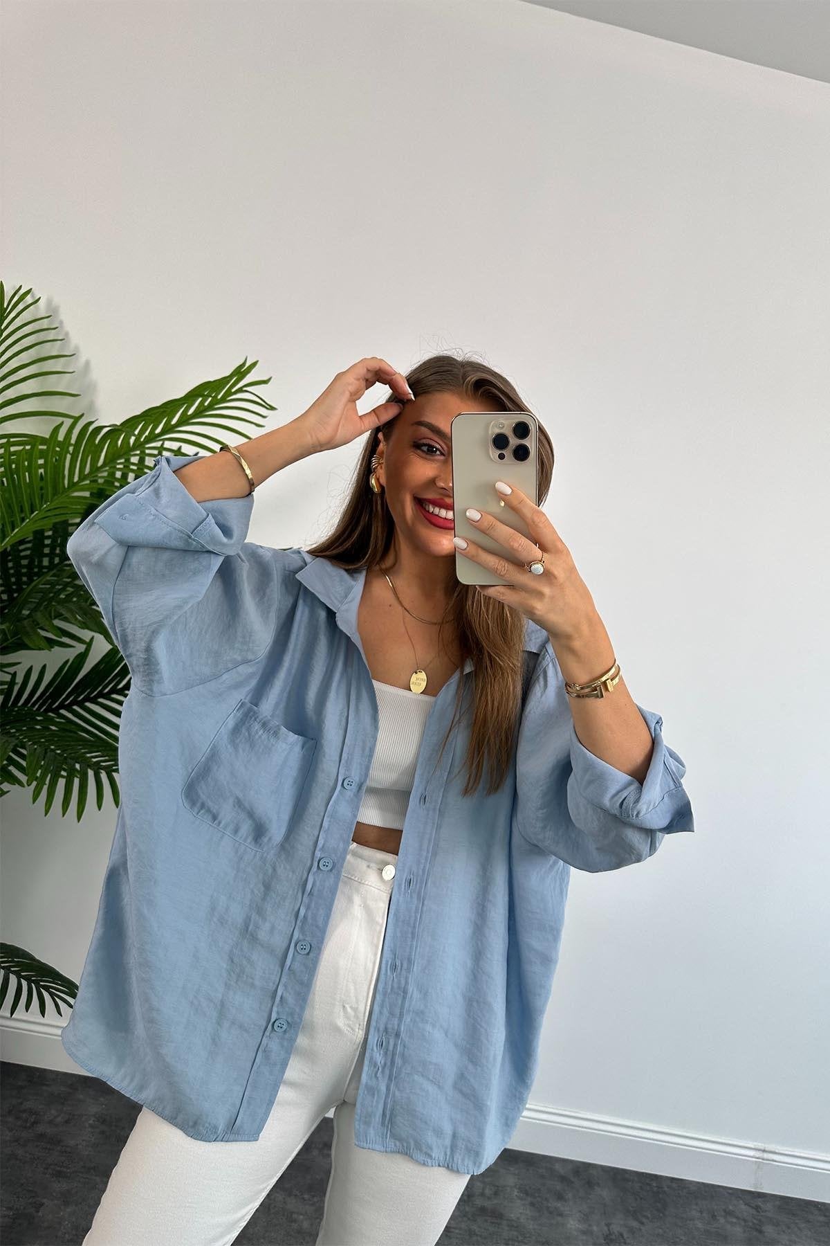 Oversized Green Shirt