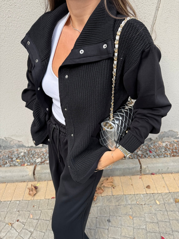 Triko * Cotton Black Tracksuit