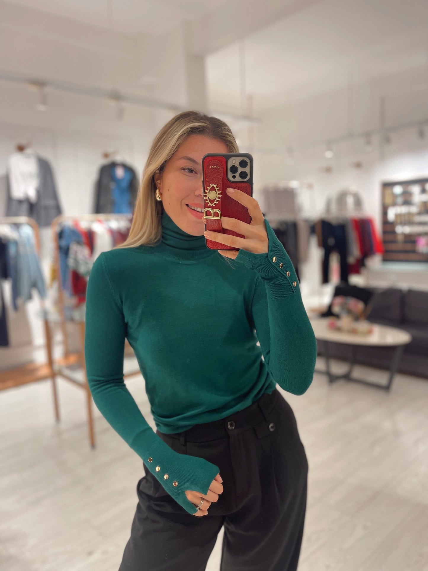 Knitted High Neck Pullover