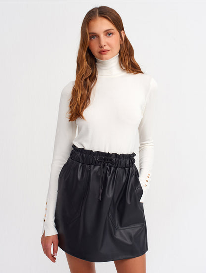 Knitted High Neck Pullover