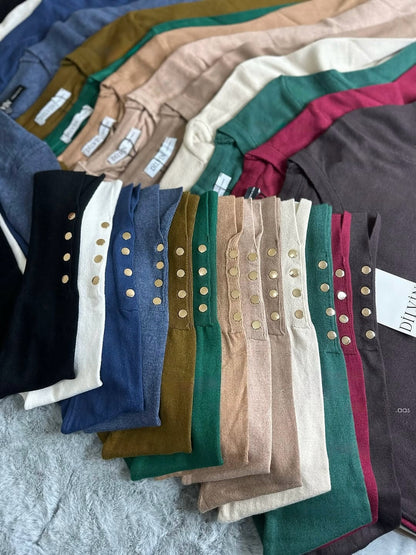 Knitted round Neck Pullover