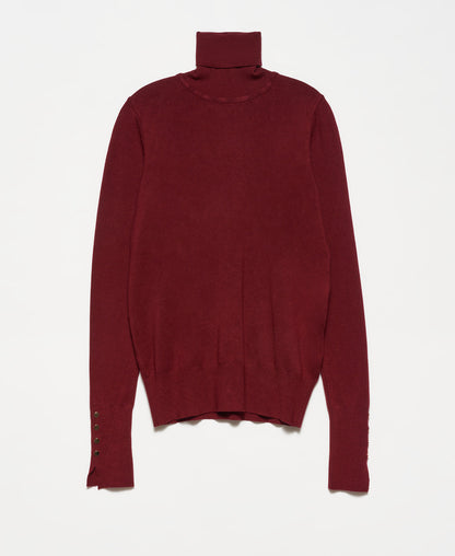 Knitted High Neck Pullover