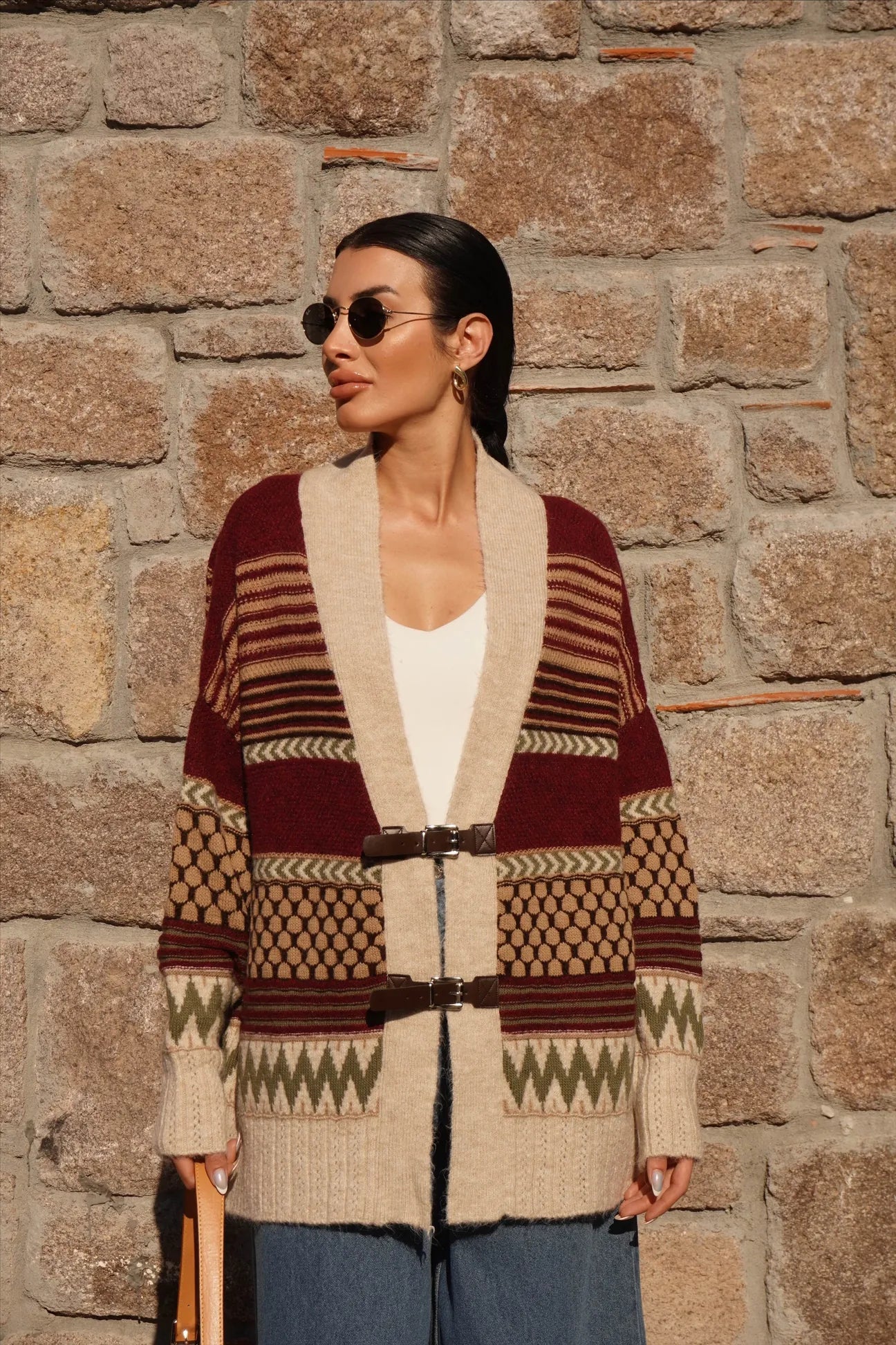 Burgundy colored Sweater